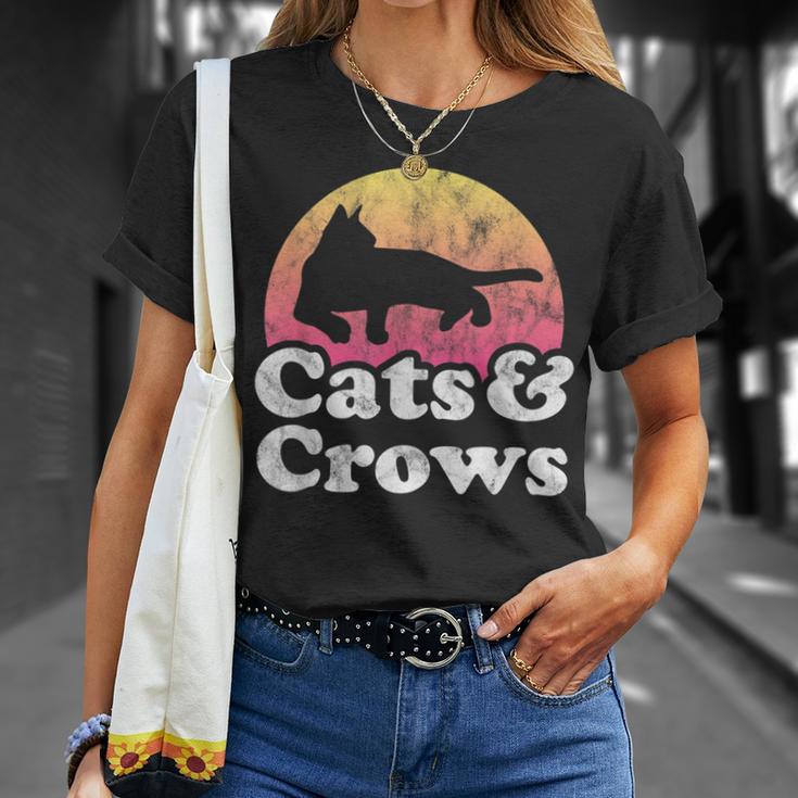 Cats And Crows メンズ レディース ボーイズ ガールズ カラス Tシャツ 彼女への贈り物