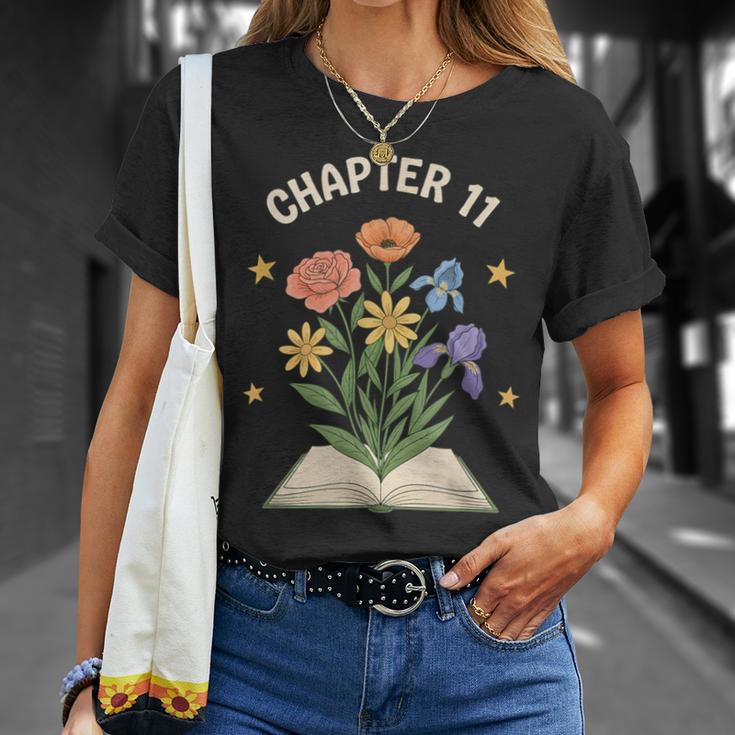 Chapter 11 Floral Book Birthday Reading Lover T-Shirt Gifts for Her Chapter 11 Floral Book Birthday Reading Lover T-Shirt Gifts for Her
