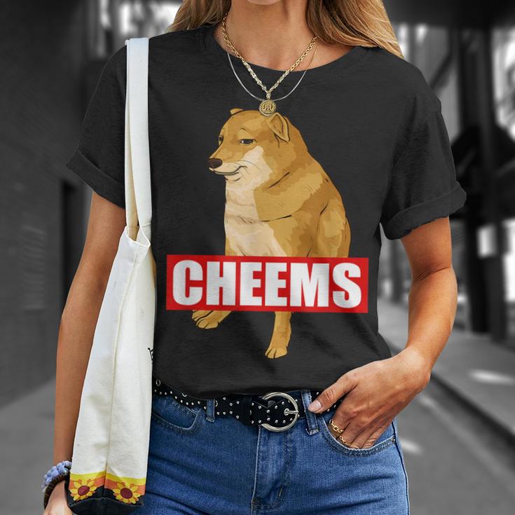 Cheems Dog おもしろ柴犬ダンクミーム Tシャツ 彼女への贈り物