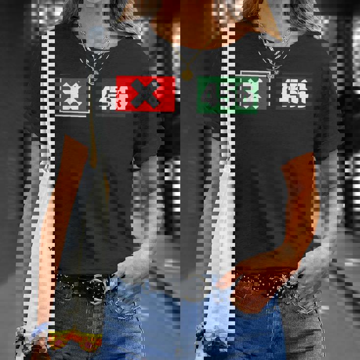 Cool 456 Code Number Illustration Novelty Graphic s Tシャツ 彼女への贈り物