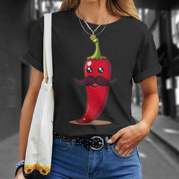 Cool Aussehendes Chili Mitchnurrbart Für Bartpfeffer-Liebhaber T-Shirt Geschenke für Sie