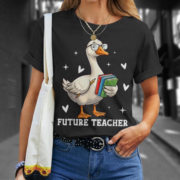 Cute Goose I Love Future Teacher Reading Books T-Shirt Gifts for Her Cute Goose I Love Future Teacher Reading Books T-Shirt Gifts for Her