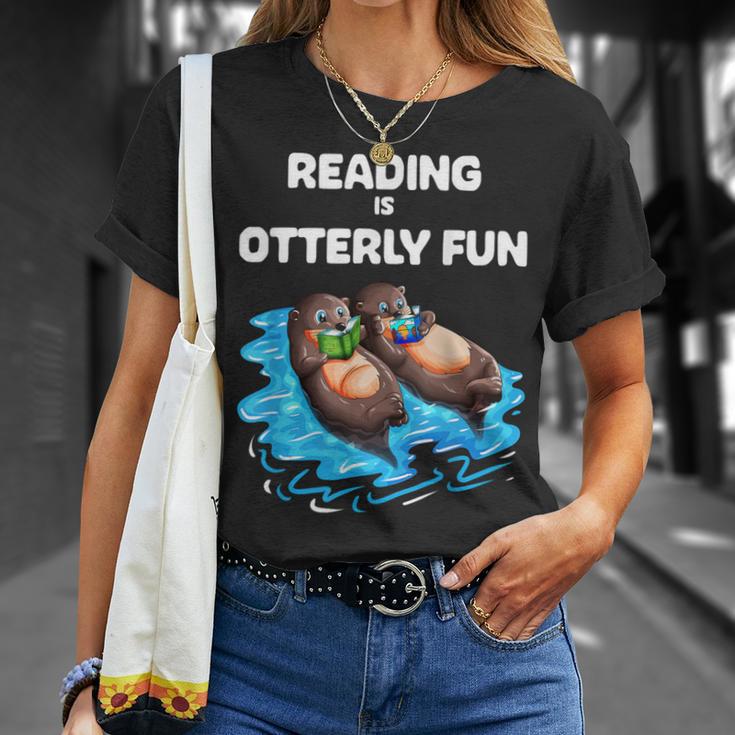 Cute Otter Reading Book Two Otter Reading Is Otterly Fun T-Shirt Gifts for Her
