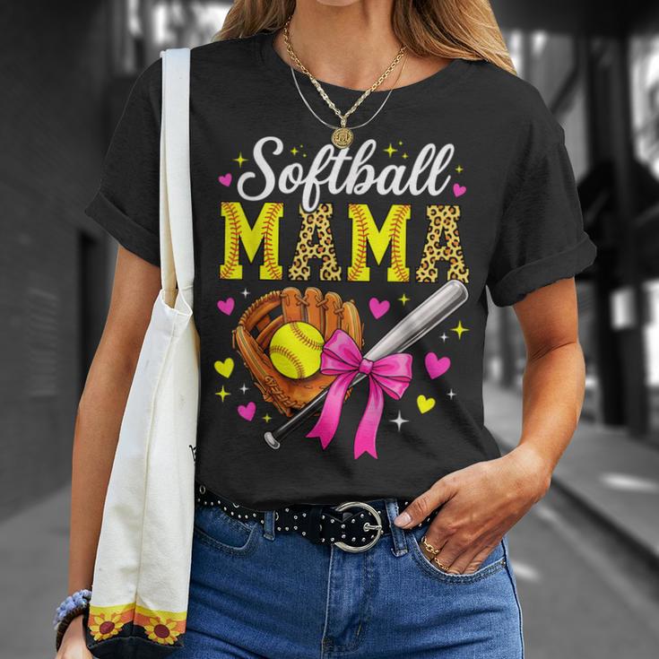 Cute Softball Mama Mother's Day Softball Mom Sports Player T-Shirt Gifts for Her