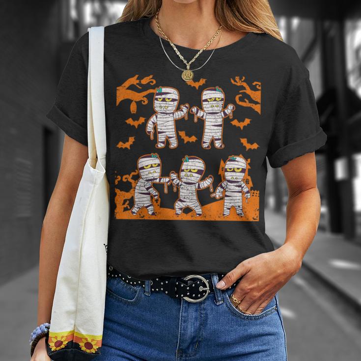 Dabbing Dancing Mummy ハロウィン ダブ ダンス ポーズ ミイラ Tシャツ 彼女への贈り物