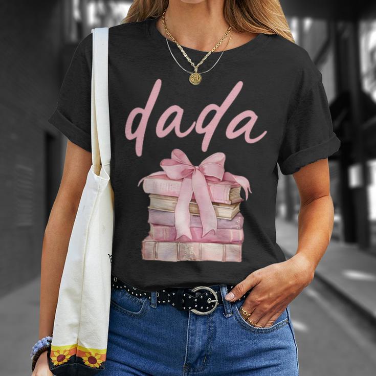 Dada Book First Chapter Birthday Girl Coquette Bow Matching T-Shirt Gifts for Her