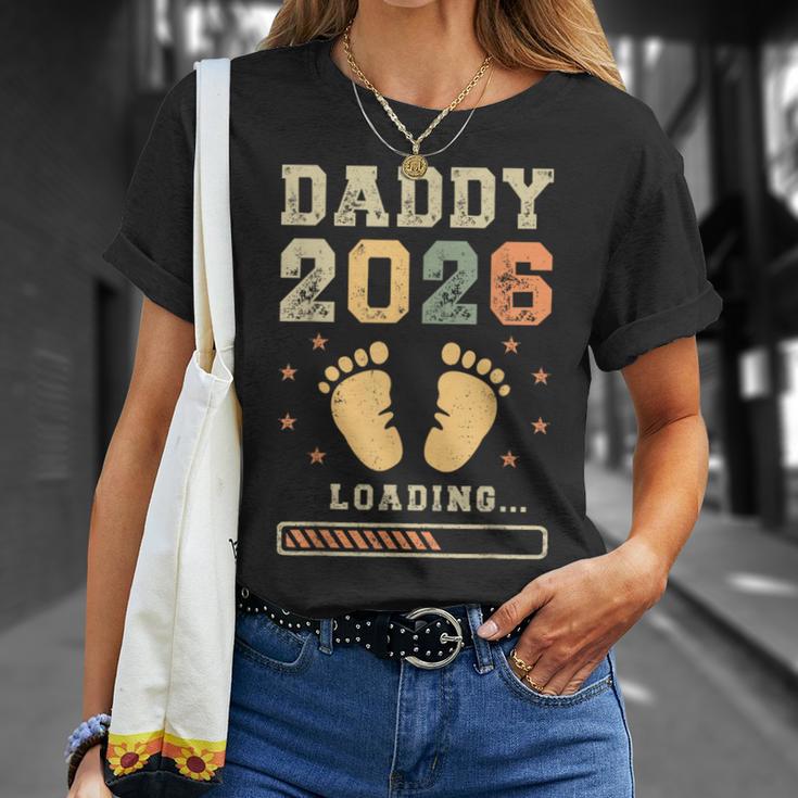 Daddy 2026 Loading Paternità Futuro Papà Maglietta Regalos para ella