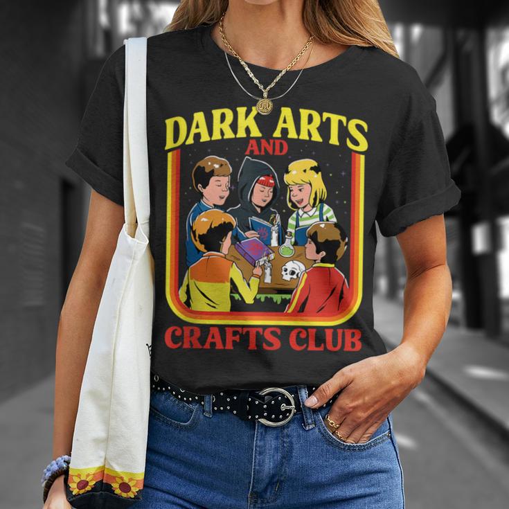 Dark Arts And Crafts Club Retro Witchy Book Cover T-Shirt Gifts for Her