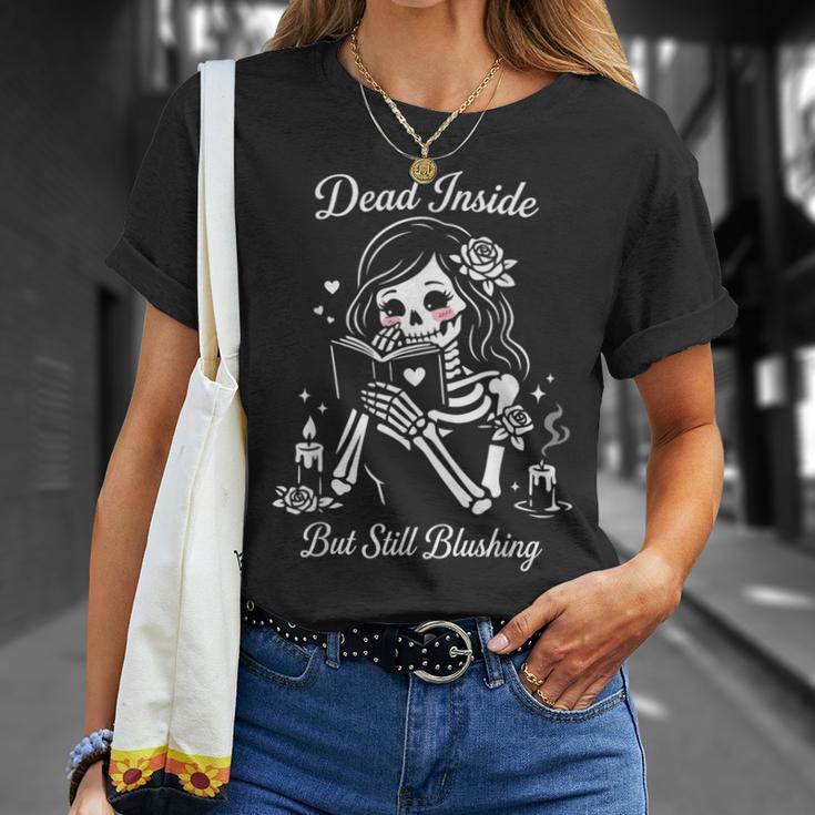 Dark Romance Skeleton Merch Outfits Woman Smut Book Reading T-Shirt Gifts for Her