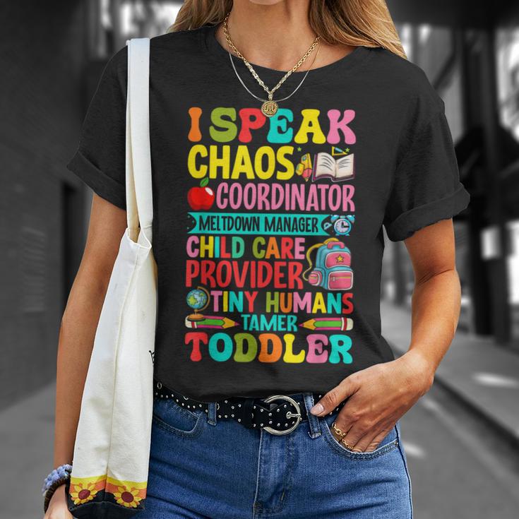 Daycare Teacher Ipeak Toddler Preschool Kindergarten Tシャツ 彼女への贈り物
