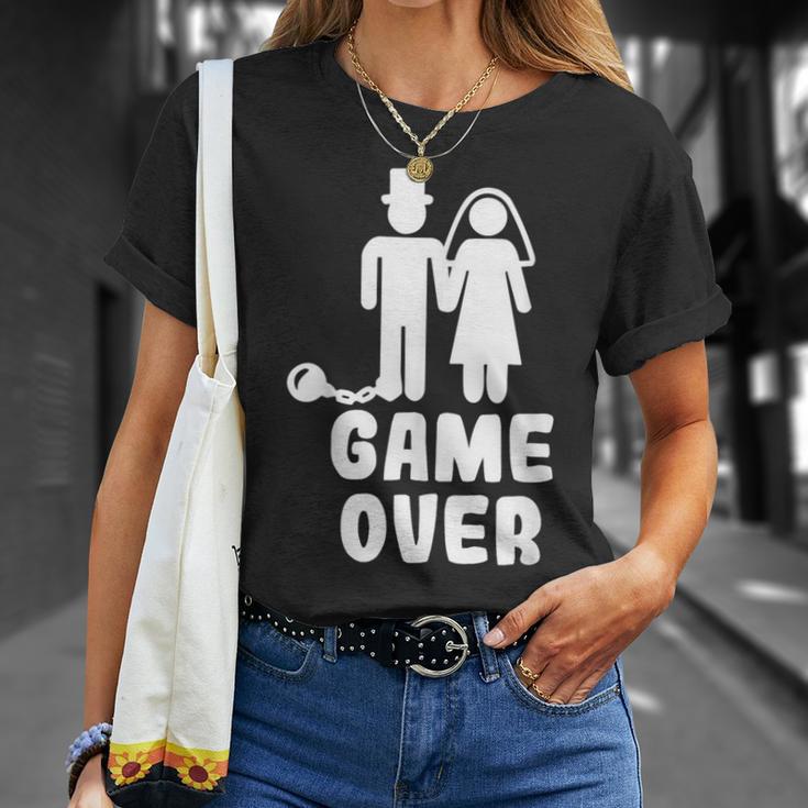 Despedida Deoltero Tripulación Peluquero Boda Novio Divertidos Padrinos De Boda Camiseta unisex Regalos para ella