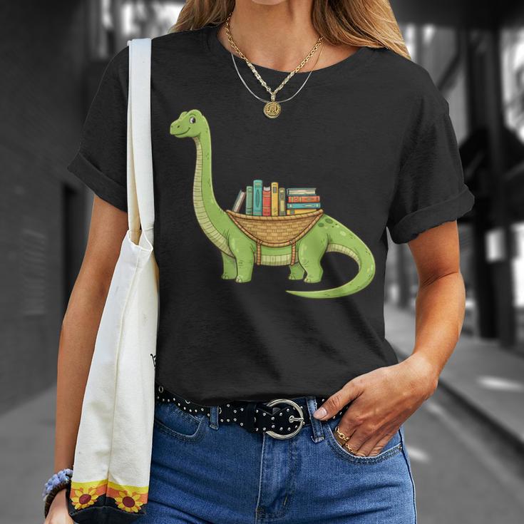Dinosaur Librarian Book Lover Reading Brontosaurus T-Shirt Gifts for Her Dinosaur Librarian Book Lover Reading Brontosaurus T-Shirt Gifts for Her