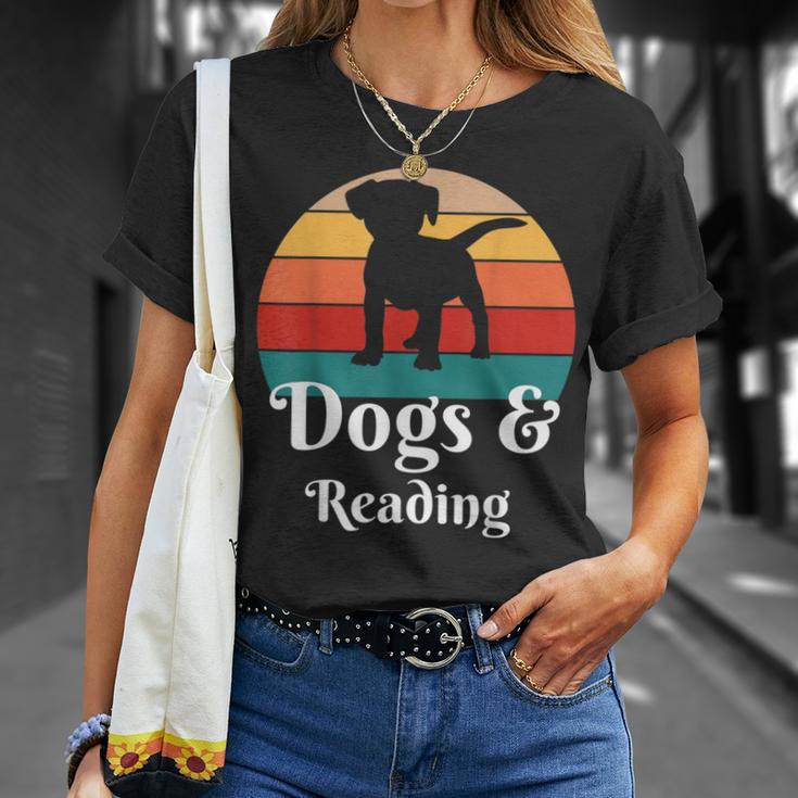 Dogs And Reading Books T-Shirt Gifts for Her