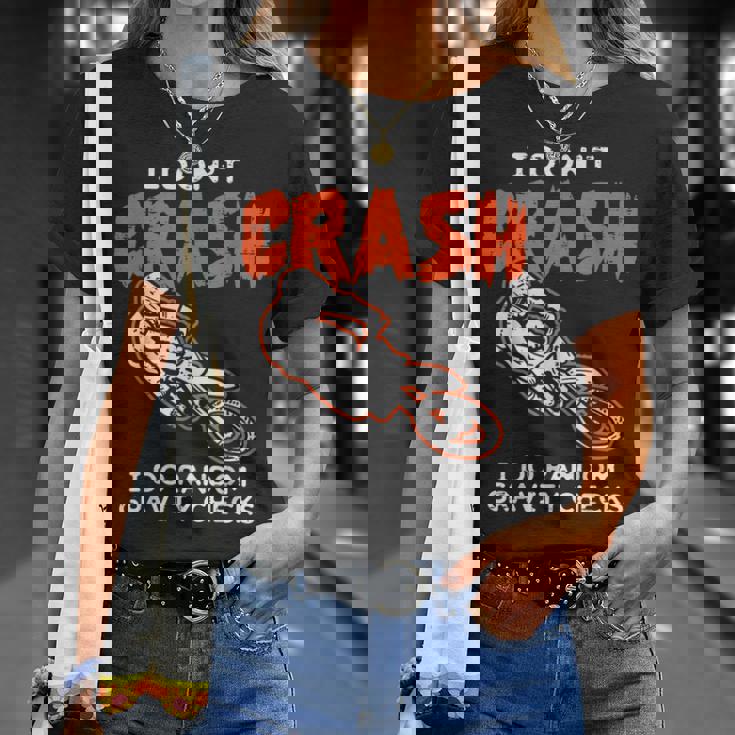 I Dont Crash ダートバイク 面白い モトクロス バイカー メンズ レディース キッズ Tシャツ 彼女への贈り物
