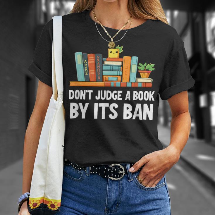 Don't Judge A Book By Its Ban T-Shirt Gifts for Her