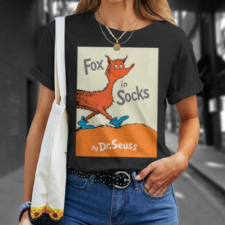 Dr Seuss Fox In Socks Book Cover T-Shirt Gifts for Her