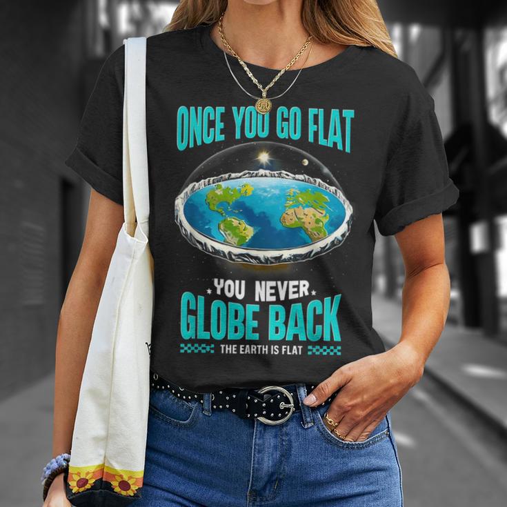 The Earth Is Flat Firmament Earth Day Once You Go Flat T-Shirt Gifts for Her The Earth Is Flat Firmament Earth Day Once You Go Flat T-Shirt Gifts for Her