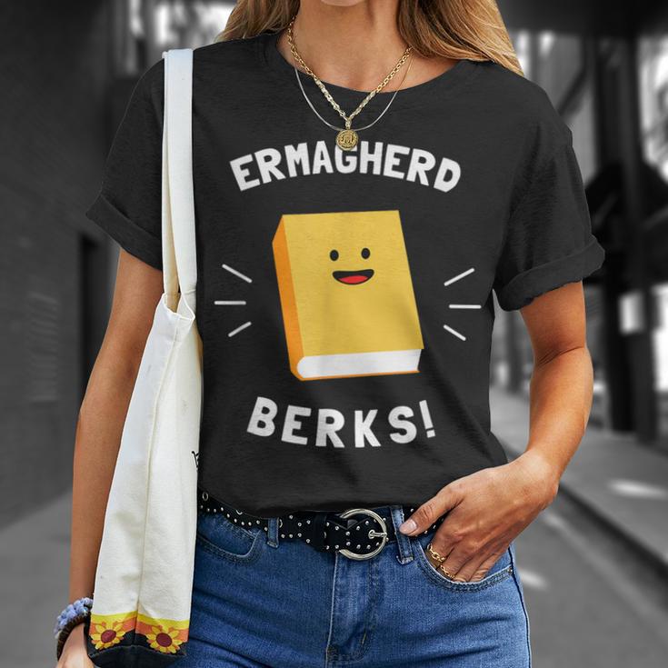 Ermagherd Berks Ermahgerd Meme Books T-Shirt T-Shirt Gifts for Her Ermagherd Berks Ermahgerd Meme Books T-Shirt T-Shirt Gifts for Her