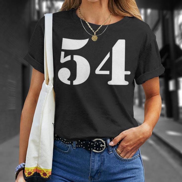 Fifty Four 数字 54 ナンバー Tシャツ 彼女への贈り物