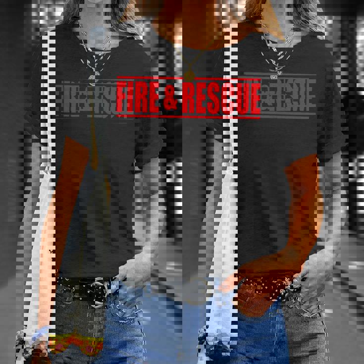 Fire And Rescue 消防士 コスチューム ユニフォーム Tシャツ 彼女への贈り物