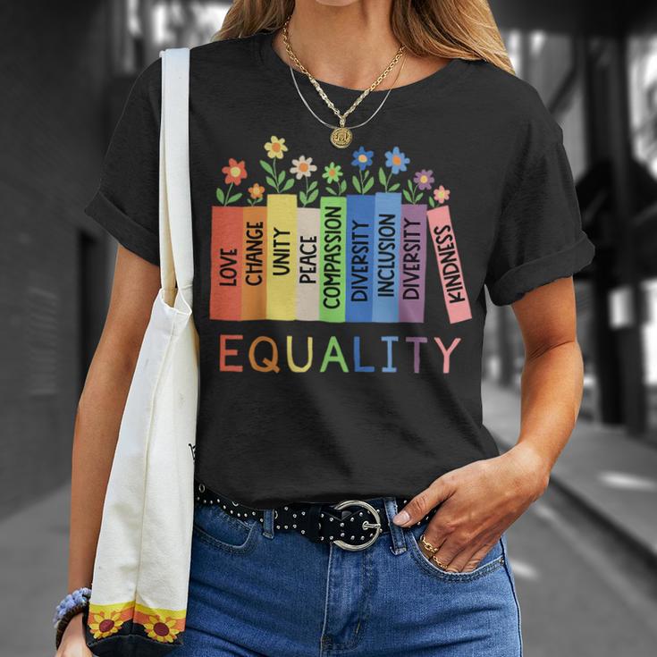 Floral Book Equality Human Rights Social Justice Peace Love T-Shirt Gifts for Her Floral Book Equality Human Rights Social Justice Peace Love T-Shirt Gifts for Her
