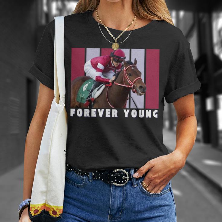 Forever Young Horse、競馬、デルマール、サンタアニタ 長袖tシャツ Tシャツ 彼女への贈り物