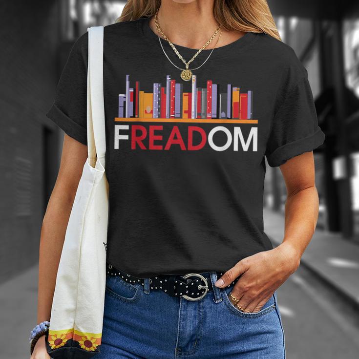 Freadom Anti Ban Books Freedom To Read Book Lover Reading T-Shirt Gifts for Her