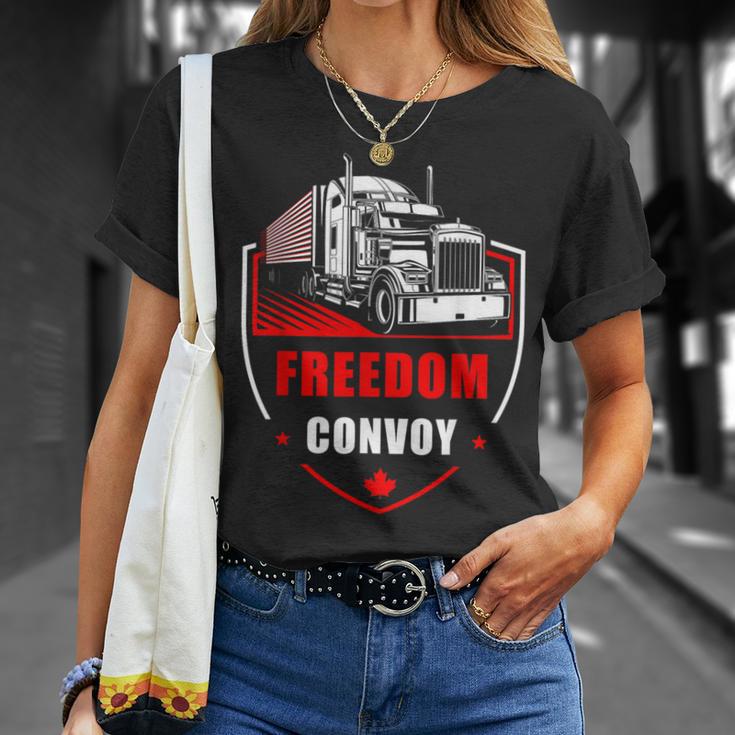 Freedom Convoy United Canada Truckers Tシャツ 彼女への贈り物