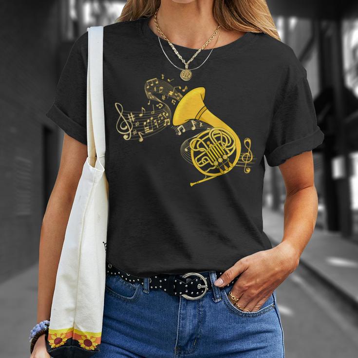 French Horn Music Lover ビッグバンド楽器 フレンチホーン Tシャツ 彼女への贈り物