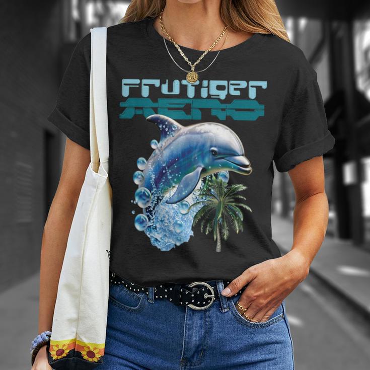 Frutiger Aeroplashy Dolphin Y2k 美的グラフィックデザイン Tシャツ 彼女への贈り物