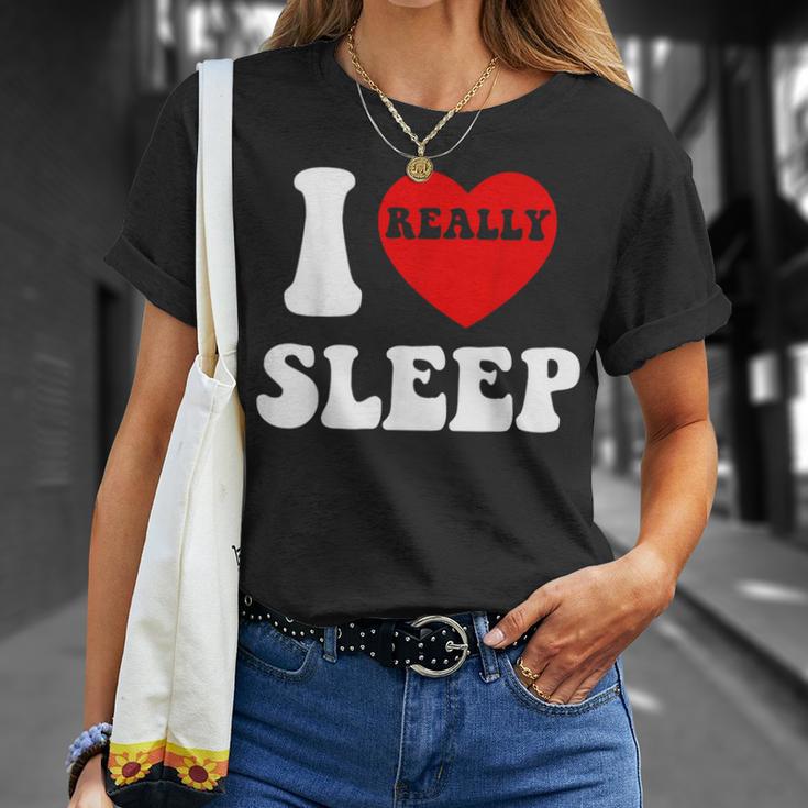 I Loveleep Heart Naps Lazy Relaxing For Men Tシャツ 彼女への贈り物