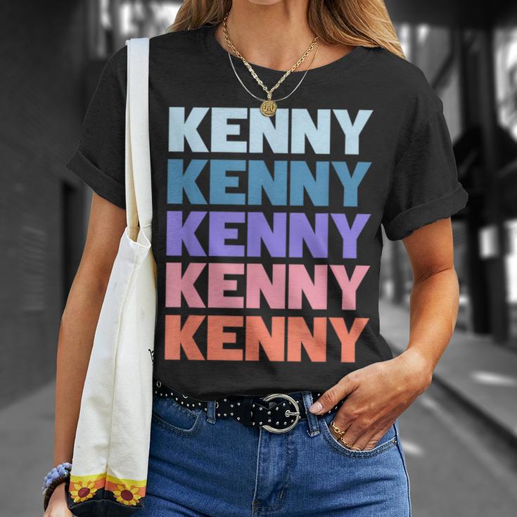 Modern Repeated Text Kenny Tシャツ 彼女への贈り物