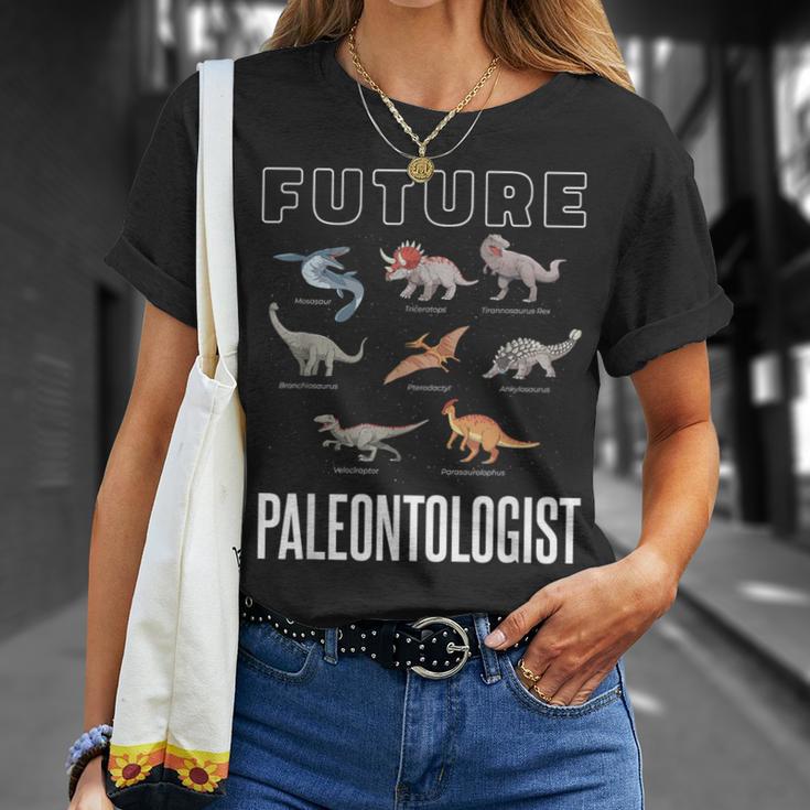 Future Paleontologist モササウルス・トリケラトプス ティラノサウルス Tシャツ 彼女への贈り物