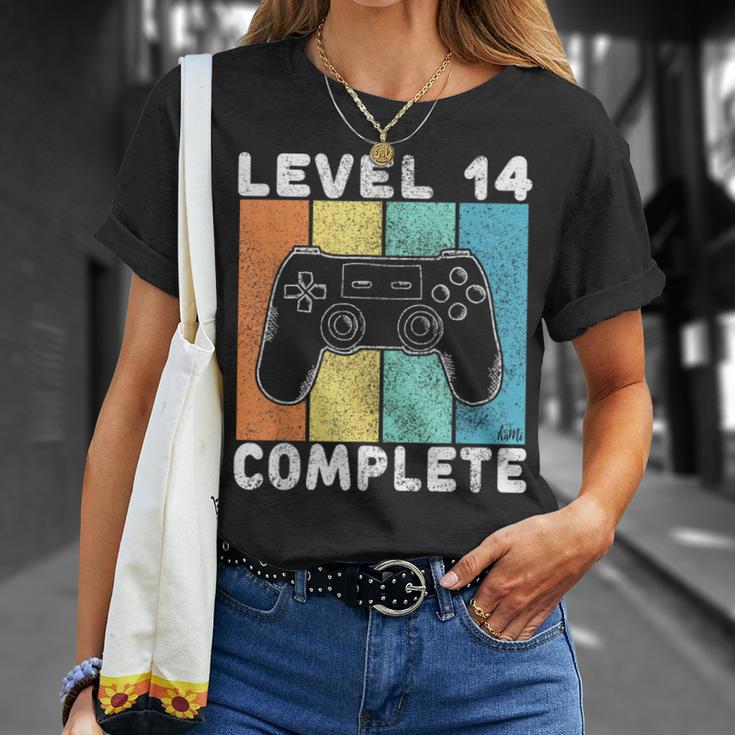 Gamer 14 Cumpleaños Regalo Para Niños 14 Años Camiseta unisex Regalos para ella