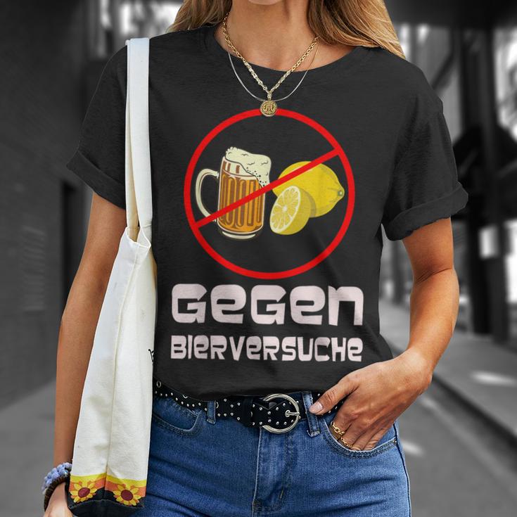 Gegen Bierversuche Bier Männer T-Shirt Geschenke für Sie