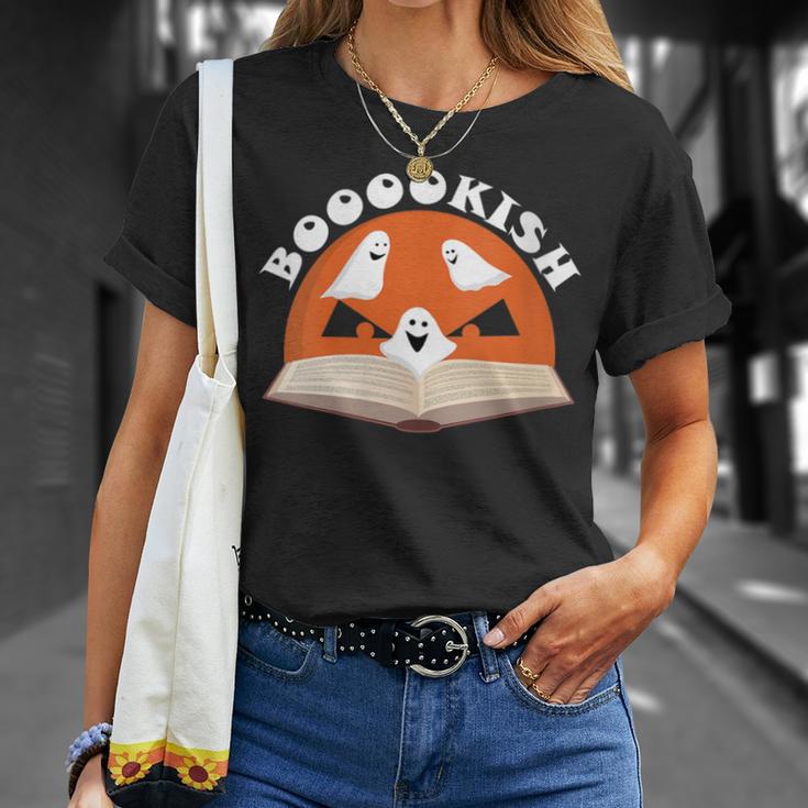 Ghosts & Pumpkin Bookish Halloween Readers And Book Lovers T-Shirt Gifts for Her