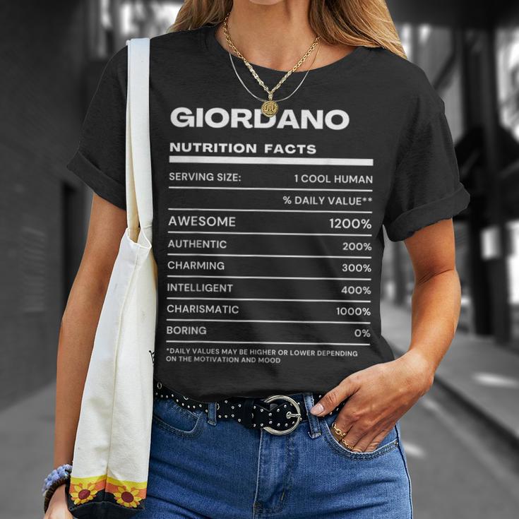 Giordano 栄養成分表示 Tシャツ 彼女への贈り物