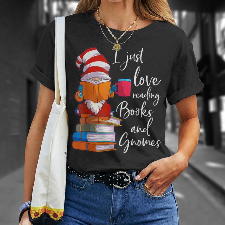 Gnome Shirt Women Girls Book Lover Reading Club Gnome Lover T-Shirt Gifts for Her Gnome Shirt Women Girls Book Lover Reading Club Gnome Lover T-Shirt Gifts for Her