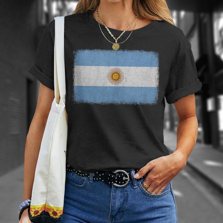 Gráfico De Bandera De Argentina Para Hombres Es Y Niños In Mangas Camiseta unisex Regalos para ella