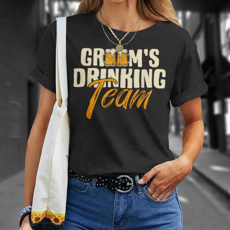 Groom's Drinking Team Junggesellenabschied Hochzeit Trauzeugen T-Shirt Geschenke für Sie