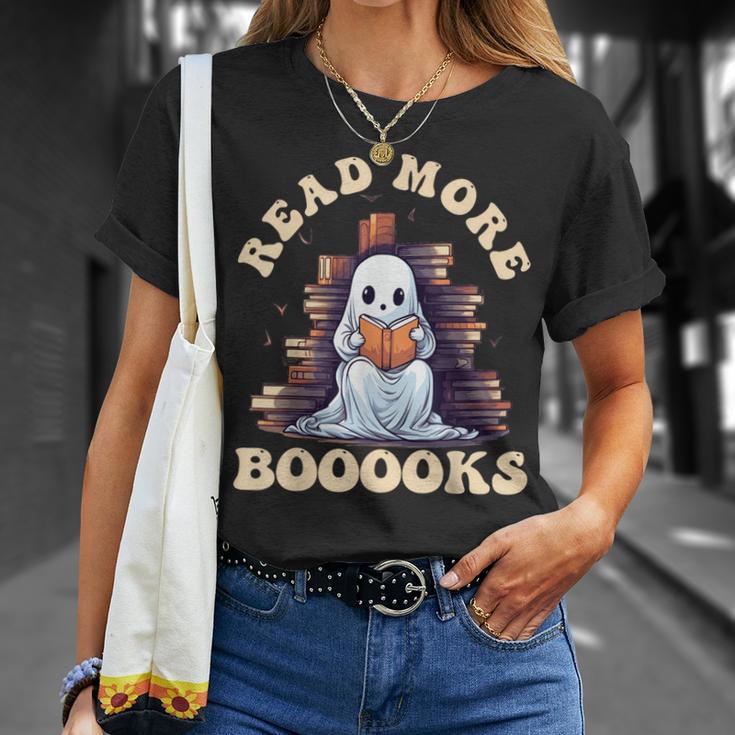 Groovy Read More Books Cute Ghost Teacher Halloween T-Shirt Gifts for Her Groovy Read More Books Cute Ghost Teacher Halloween T-Shirt Gifts for Her