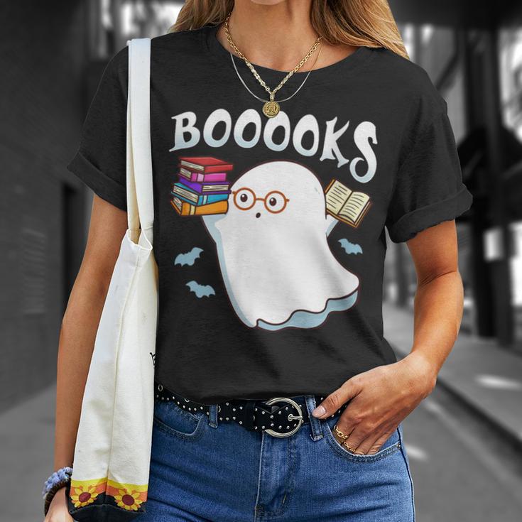 Halloween Books Librarian English Teacher Reader Reading T-Shirt Gifts for Her