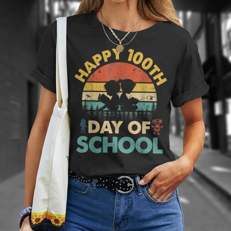 Happy 100th Day Of School Teacher Reading Book For Men Women Girls Kids T-Shirt Gifts for Her