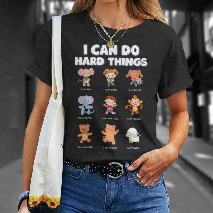 I Can Do Hard Things Children's Book Characters T-Shirt Gifts for Her