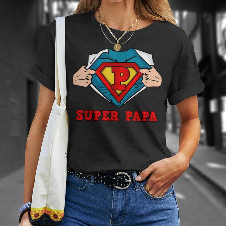 Herrenuper Papa Hero T-Shirt Geschenke für Sie