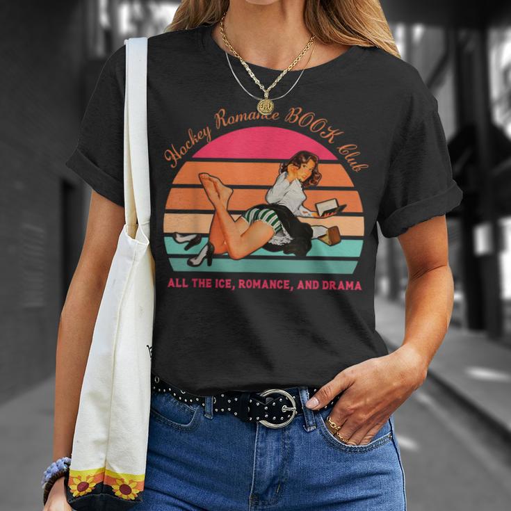Hockey Romance Book Club All The Ice Romance Drama Vintage T-Shirt Gifts for Her Hockey Romance Book Club All The Ice Romance Drama Vintage T-Shirt Gifts for Her