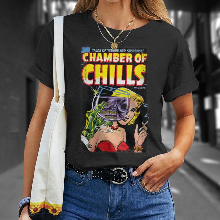 Horror Comic Book Cover Chamber Of Chills 19 T-Shirt Gifts for Her Horror Comic Book Cover Chamber Of Chills 19 T-Shirt Gifts for Her