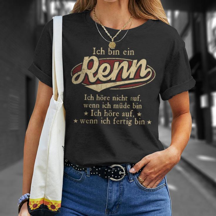Ich Bin Ein Rennich Höre Nicht Auf Wenn Ich Müde Bin T-Shirt Geschenke für Sie