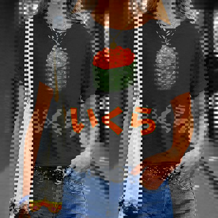 Ikura いくら Japaneseushialmon Eggsalmon Caviar Tシャツ 彼女への贈り物