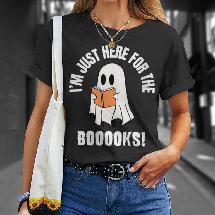 I'm Just Here For The Books Read More Boooks Halloween T-Shirt Gifts for Her I'm Just Here For The Books Read More Boooks Halloween T-Shirt Gifts for Her